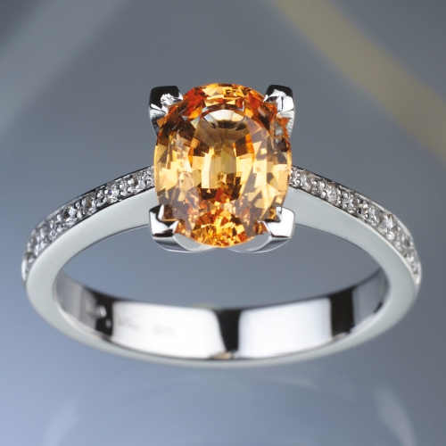 Ring - Orange Sapphire