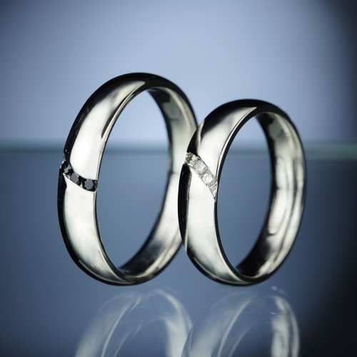 Platinum Wedding Rings with Diamonds model nr. SN81