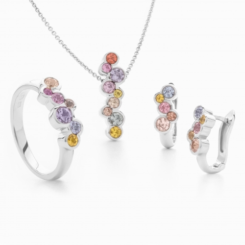 Set with Multicolor Sapphires model nr. 0171