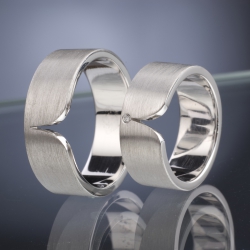 Platinum Wedding Rings model nr. SN44