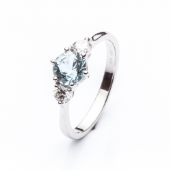 Ring with Blue Aquamarine model nr. 0154